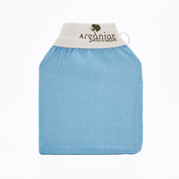 Meilleure Vente Arganiae Gant de Hammam Exfoliant Rectangulaire en Viscose Style Simple, Logo Personnalisé, 5 Couleurs, pour Massage Corporel et Gommage