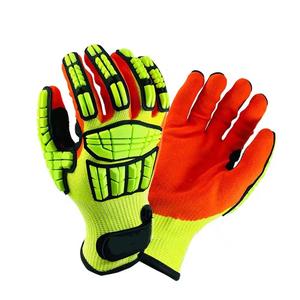 2024 cuir de vache grain de mouton et peau de chèvre Anti Vibration TPR Gants résistants aux chocs Gants abordables - Product Image 1