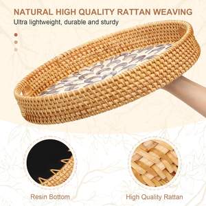 Produit de vente chaude plateau alimentaire MOP avec rond pour la décoration de table, le stockage et l'affichage des fruits du pain de thé au Vietnam - Product Image 3