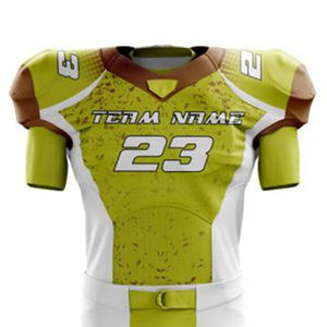 Uniforme de Fútbol Americano para Adultos, Diseño Moderno, Impreso, Transpirable, Manga Corta, 100% Poliéster, Personalizable, Precio Económico al por Mayor - Product Image 4