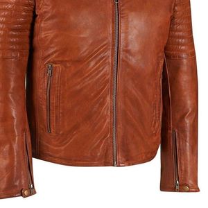 New Arrivals Wholesale Price High Quality Oem Design <b>Men</b> Leather <b>Jacket</b> <b>Slim</b> <b>Fit</b> Stylish Comfortable Low Price Leather <b>Jacket</b> - Product Image 3