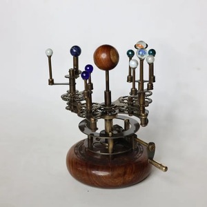 Orrery para estantes de libros de 11 "hechos de latón y acero, un modelo funcional del Sistema Solar con planetas DE LA India - Product Image 2