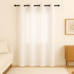 Elegante tenda interna 140x280 cm con occhielli in metallo pannello Semi-opaco in vari colori - Product Image 1
