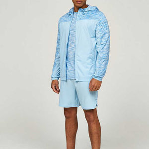 High-Quality Custom Men's Windbreaker Short Set - Relaxed Fit <b>100</b>% Polyester Breathable <b>Nylon</b> Short Set for Men - Product Image 1