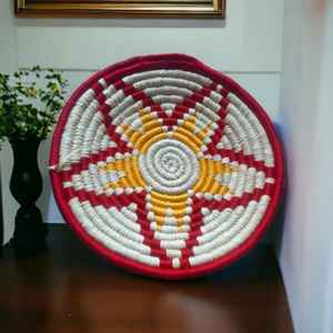 El más nuevo diseño de alta calidad, placa de pared de hierba Sabai Natural, decoración de pared redonda, cesta colgante para decoración de pared del hogar - Product Image 4