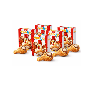 Tabby Crunchy Chocolate, Bocadillos con Forma de Ala de Pollo, 50g, Conservar en un Lugar Fresco y Seco, Alejado de la Luz Solar Directa, Vida Útil de 24 Meses - Product Image 1