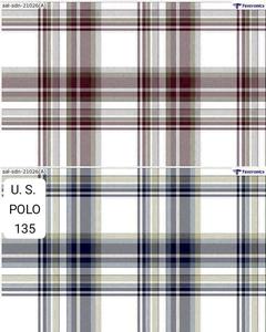 US POLO Tissu de chemise en pur coton teint en fil peigné Tissu de robe tissé à carreaux pour garçons et filles Mariages - Product Image 3