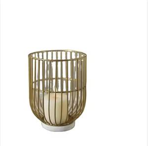 Portavelas de aluminio hecho a mano con base de madera para el hogar, restaurante, boda y fiesta, fabricado en hierro - Product Image 5