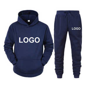 Conjunto de 2 piezas unisex de alta calidad, chándal con capucha de diseño personalizado para hombre, Sudadera con capucha lisa de algodón 100% para hombre para invierno - Product Image 2