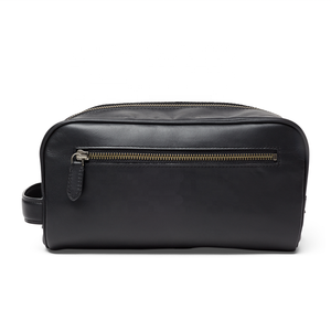 Shave Edge <b>Mens</b> Toiletry Bag <b>Shaving</b> Dopp <b>Kit</b> Case Wet Genuine Leather Personal Gifts 100% Eco-friendly Grooming Travel Case - Product Image 1