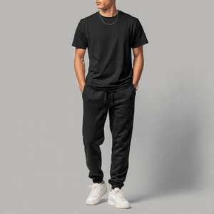 T-shirt pour homme, survêtement, pantalon de jogging, ensemble deux pièces pour homme, streetwear d'été - Product Image 4