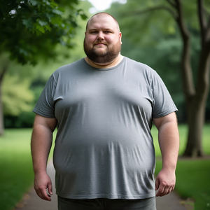 Camisetas de gran tamaño para hombre, camisetas holgadas de verano para Fitness, camisetas de gran tamaño con cuello redondo de poliéster y algodón 100% para hombre - Product Image 4