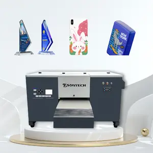 2024 A3 A4 Size UV Flatbed Printer / UV Printing Machine For Phone Case Golf Ball Pen Key Chain Printing