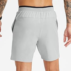 Échantillon gratuit Short de course pour homme Nylon Muscle Training Elastic Quick Drying pocket Double-Layer Mens Gym Training Shorts - Product Image 5