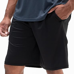 Men's Eco-Friendly Solid Workout Gym Shorts Canvas Elastic Waist Quick Dry Summer Bottom Basketball <b>Running</b> Loose-Fit Pockets - Product Image 2