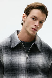 Camisa de Hombre de Corte Regular, Mezcla de Lana, Tejido de Primera Calidad, Cálida, Duradera, Chaqueta Casual con Botones - Product Image 4