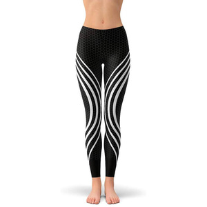 Mallas de yoga para mujer impresas personalizadas de alta calidad, tamaño personalizado y diseño para uso en el gimnasio - Product Image 4