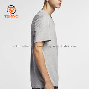 Camiseta de lujo de algodón pesado hecha a medida Logotipo de impresión personalizado cuello redondo Camiseta en blanco Streetwear camiseta de gran tamaño para hombres - Product Image 2