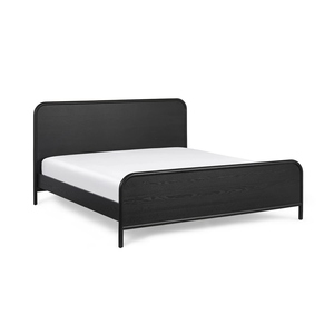 Cadre de lit en bois minimaliste moderne de couleur naturelle Mobilier en bois de suar et acajou en teck durable pour chambres d'hôtel et de villa 210104 - Product Image 5