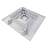 Pièces de systèmes CVC commerciaux : Lamelles de ventilation, Capot d'évacuation en plastique pour sortie d'air conditionné central, Grille de ventilation, Cache de ventilateur