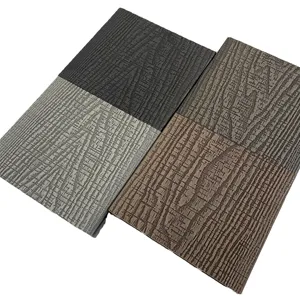 HOHEcotech Outdoor Deep Wood Grain 3D Embossing Hollow Wood Plastic Composite Decking