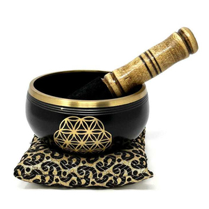 ชามร้องเพลงทำจากทองเหลืองบริสุทธิ์สำหรับยาชามคุณภาพระดับพรีเมียมสำหรับโยคะและการบำบัดด้วยเสียงมีหลายสีให้เลือก - Product Image 1