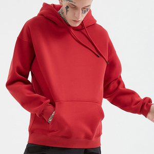 Custom Logo Winter Solid Over Size Blank Fleece <b>Hoodies</b> No <b>String</b> Embroidery 500gsm Heavy Weight Street Wear Plain Men's <b>Hoodies</b> - Product Image 3