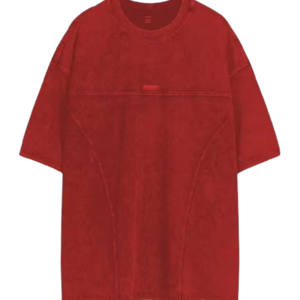 เสื้อยืดโอเวอร์ไซส์ทรงใหญ่พิเศษ ผ้าคอตตอน 100% สไตล์วินเทจ สตรีทแวร์ ทรงไหล่ตก คอกลม สำหรับผู้ชาย - Product Image 3