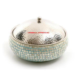 Calentador de alimentos de acero inoxidable cazuela de diseñador hecha a mano de calidad superior olla caliente de metal al por mayor con estilo clásico - Product Image 4