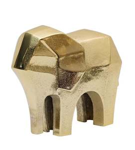 Sculpture d'éléphant en métal pour la décoration de la maison, décoration de table moderne, hôtel de luxe, restaurant, fabrication en Inde, vente en gros - Product Image 1