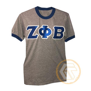 เสื้อยืดผู้หญิง Zeta Phi Beta แบบขายส่งสั่งทำได้ เสื้อผ้าชมรมนักศึกษา สวมใส่สบาย คุณภาพสูง ระบายอากาศได้ดี ผ้าฝ้าย 100% คอกลม ทรงปกติ - Product Image 1