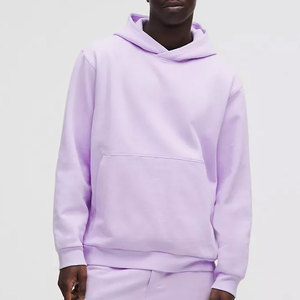 Sweat-shirt à capuche en molleton de coton 350g avec logo personnalisé surdimensionné Vente en gros OEM 380-500GSM Sweats à capuche de luxe unis en coton vierge - Product Image 4