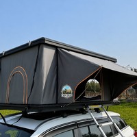 Nouvelle tente de toit pour Jeeps et fourgonnettes - Entièrement fermée, support vertical, résistante à la pluie, utilisation tout-terrain, pour 1-2 personnes, modification de véhicule
