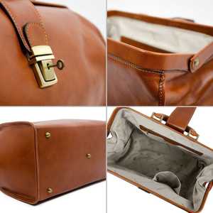 Bolso médico de cuero vegano de diseño de tendencia, Maleta, bolso de mano de médico para hombres, maletín de cuero para mujeres - Product Image 3