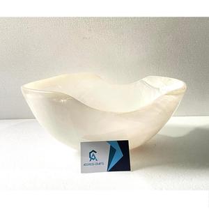 Cuenco de resina grande con forma de Casa de calidad superior, cuenco superventas para mesa de comedor, utensilios de cocina para Hotel en casa, ensaladera de remolino blanco - Product Image 2