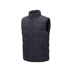 Chaleco acolchado para hombre, revestimiento impermeable de poliéster 100%, calentador de cuerpo con cremallera para hombre - Product Image 6