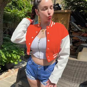 Fabricant de veste universitaire imperméable de qualité supérieure Vestes universitaire pour femme en gros Nouvelles vestes Letterman pour femmes - Product Image 4