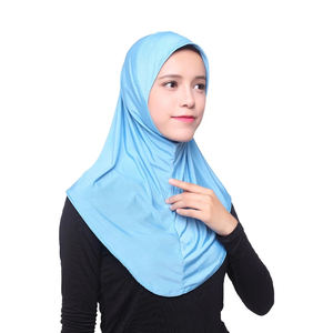 Élégant foulard hijab en mousseline de polyester uni pour femmes musulmanes, doux, léger, respirant, durable, séchage rapide, taille moyenne - Product Image 4