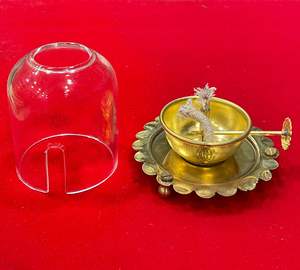 Top Trending personalizado latón Akhand Diya profundo con cubierta de vidrio para habitaciones Pooja decoraciones festivas fábrica india. - Product Image 6