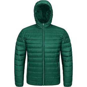 Manteau décontracté à col à capuche vêtements utilitaire plaine hiver doudoune pour hommes veste d'extérieur - Product Image 1