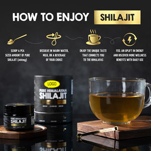 Résine <span class=keywords><strong>Shilajit</strong></span> pure authentique de l'Himalaya 85% Acide Fulvique Grand pot 125 Portions Suppléments à base de plantes US Lab Tested Organic Natural - Product Image 4