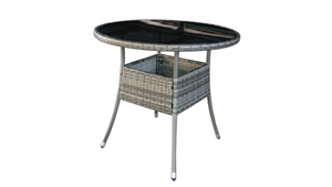 ALTA CALIDAD PRECIO BARATO PE RATTAN MIMBRE MUEBLES DE JARDIN MESA REDONDA 80CM - Product Image 6