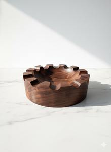 ที่เขี่ยบุหรี่ตั้งโต๊ะสไตล์อเมริกันไม้ทรงกลมคลาสสิกที่นิยมมากที่สุดสำหรับการจัดวางโต๊ะอย่างมีสไตล์ - Product Image 5