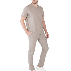 Ensemble d'uniformes de médecin professionnel personnalisé OEM de haute qualité, disponible dans toutes les tailles, y compris les hôpitaux imprimés XL. - Product Image 3