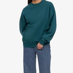 Women Embroidered <b>Long</b> Oversized Mockneck <b>Sweatshirt</b> Autumn Winter Trendy Street Style Casual Soft Warm Daily Wear - Product Image 2