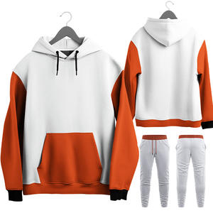 Conjunto de sudadera con capucha y pantalones de chándal de lana de gran tamaño personalizado 2025 para mujer, venta al por mayor, ropa de mujer en blanco personalizada ODM - Product Image 1