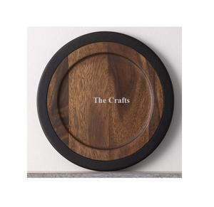 Assiette de présentation ronde en bois de qualité supérieure, sous-assiette pour la maison, l'hôtel et les mariages - Product Image 4