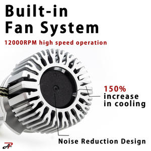 HYUGA GX827 Paquete de dos bombillas LED para faros delanteros de automóviles y luz antiniebla 6000K Aluminio 12V IP68 Impermeable 5700LM Nuevo - Product Image 3