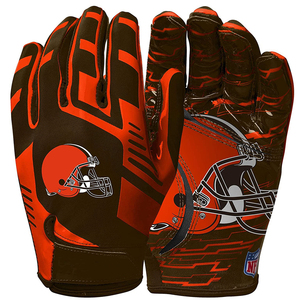 Gants de football américain pour ligne de scrimmage 2026, pour adultes et jeunes, avec paume en silicone antidérapante, rembourrés, vente en gros, personnalisables pour marque et équipe - Product Image 3