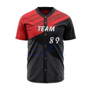 Uniformes de Béisbol Personalizados con Logotipo, Transpirables, Ligeros, de Gran Tamaño, Alta Calidad, 100% Poliéster, Precio Económico en Venta - Product Image 3